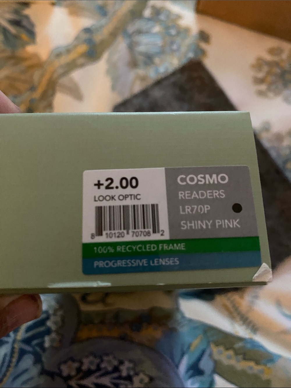 Translucent Pink Square Fashion Glasses - Picture 3 of 4